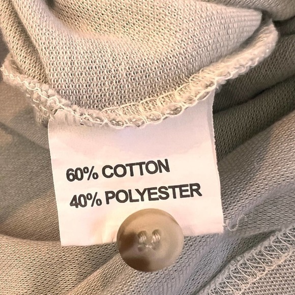 Polo US Open Polo Team Club Grey Cream Striped Pocket Polo Shirt Size 50 - Picture 13 of 13